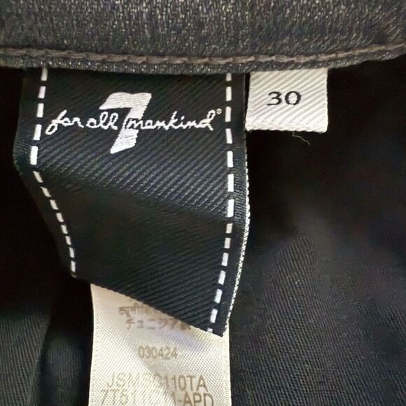 7 For All Mankind Jeans Stretch Tek Slimmy In Ampersand Grey Men’s Size 30 - Picture 7 of 15